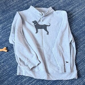 The Black Dog Heavyweight Fisherman Gray Hoodie